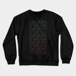 Fritz Name Pattern Crewneck Sweatshirt